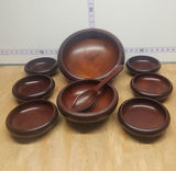 Hardwood Salad Bowl Set - thumbnail 1 of 14
