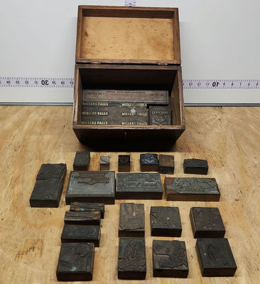 Letterpress Print Block Lot - Image 1 of 15