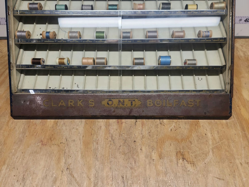 Vintage Clark's Boilfast Spool Cabinet - image 4 of 14