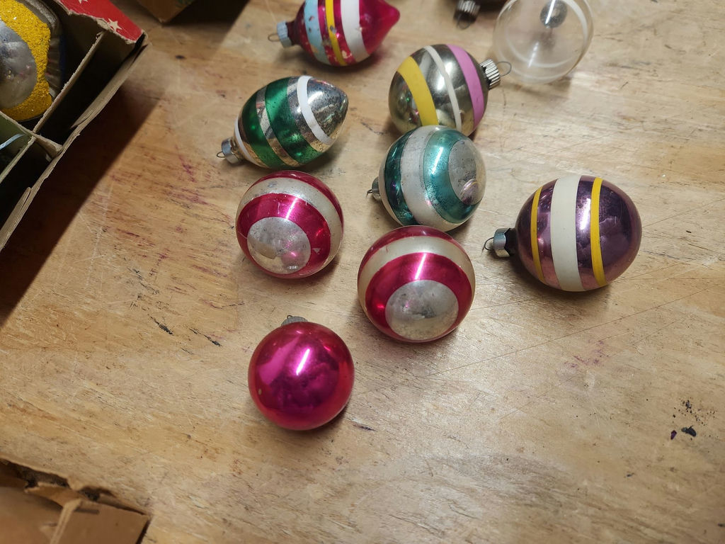 Vintage Made In USA Glass Christmas Ornaments - image 3 of 21