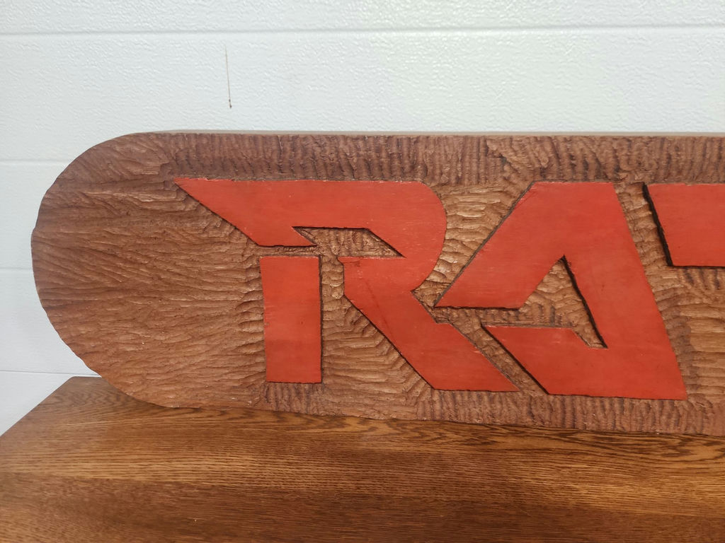 Carved Wood Ratt Sign (80's Rock Band) - image 4 of 9