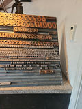 Letterpress Print Blocks & Storage Rack - thumbnail 3 of 15