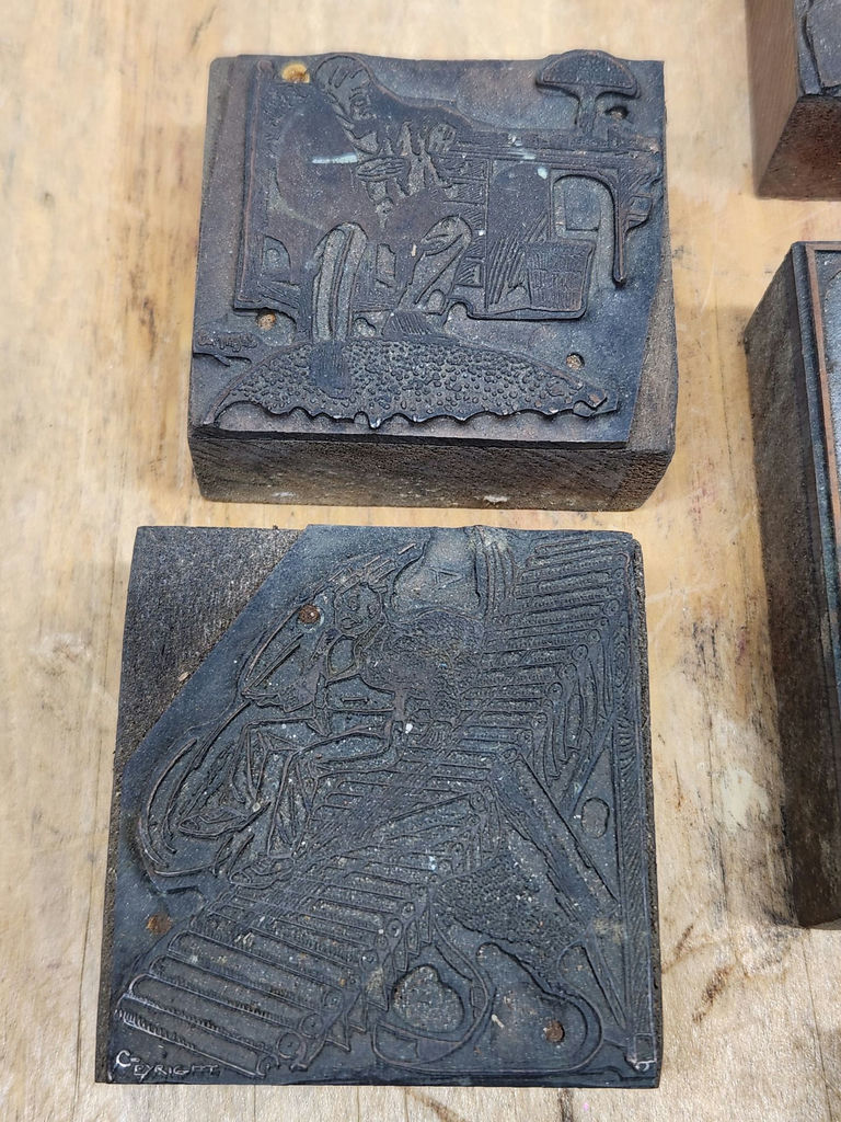 Letterpress Print Block Lot - image 7 of 15