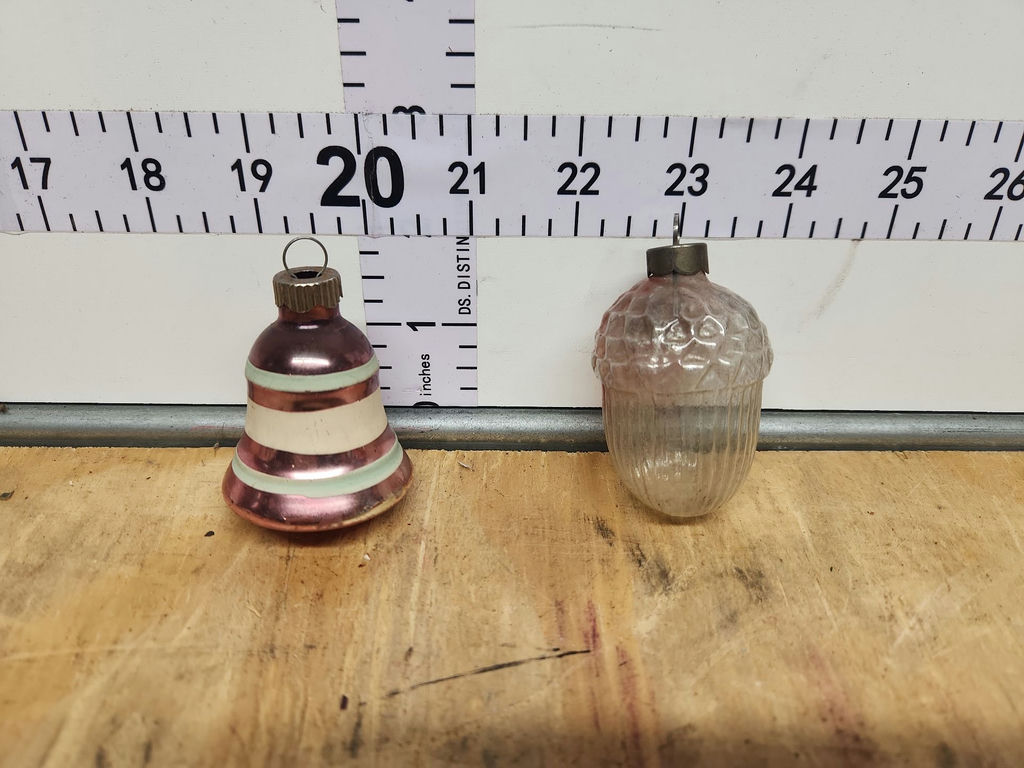 Vintage Glass Christmas Ornaments & Light Lot - image 11 of 16