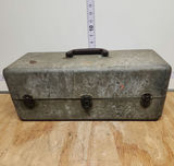 Vintage Galvanized Tackle Box - thumbnail 1 of 16