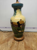 Hand Painted County Scene Lamp - thumbnail 2 of 16