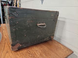 Vintage Dovetailed Wooden Military Footlocker - thumbnail 4 of 10
