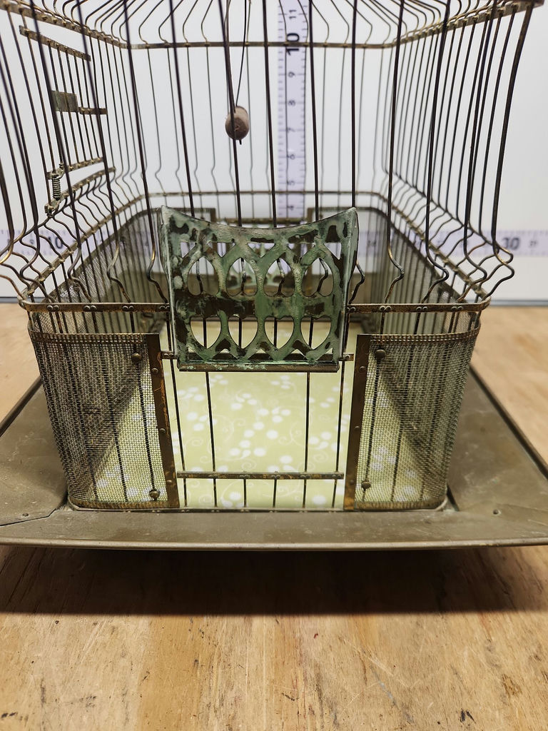 Vintage Hendryx Brass Bird Cage - image 7 of 15