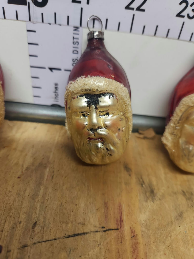 Vintage Glass Christmas Ornaments & Light Lot - image 7 of 16