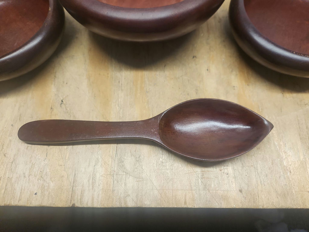 Hardwood Salad Bowl Set - image 2 of 14
