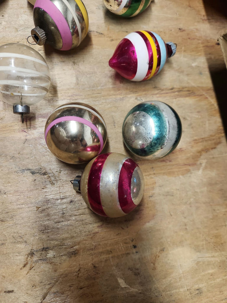 Vintage Made In USA Glass Christmas Ornaments - image 4 of 21