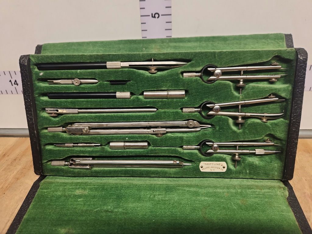 K & E Neptune Drawing Instrument Set - image 2 of 10
