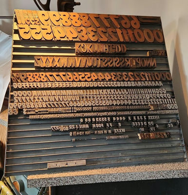 Letterpress Print Blocks & Storage Rack - Image 1 of 15