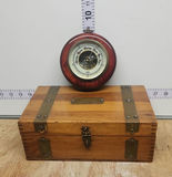 German Barometer & Finger Jointed Wooden Box - thumbnail 1 of 16