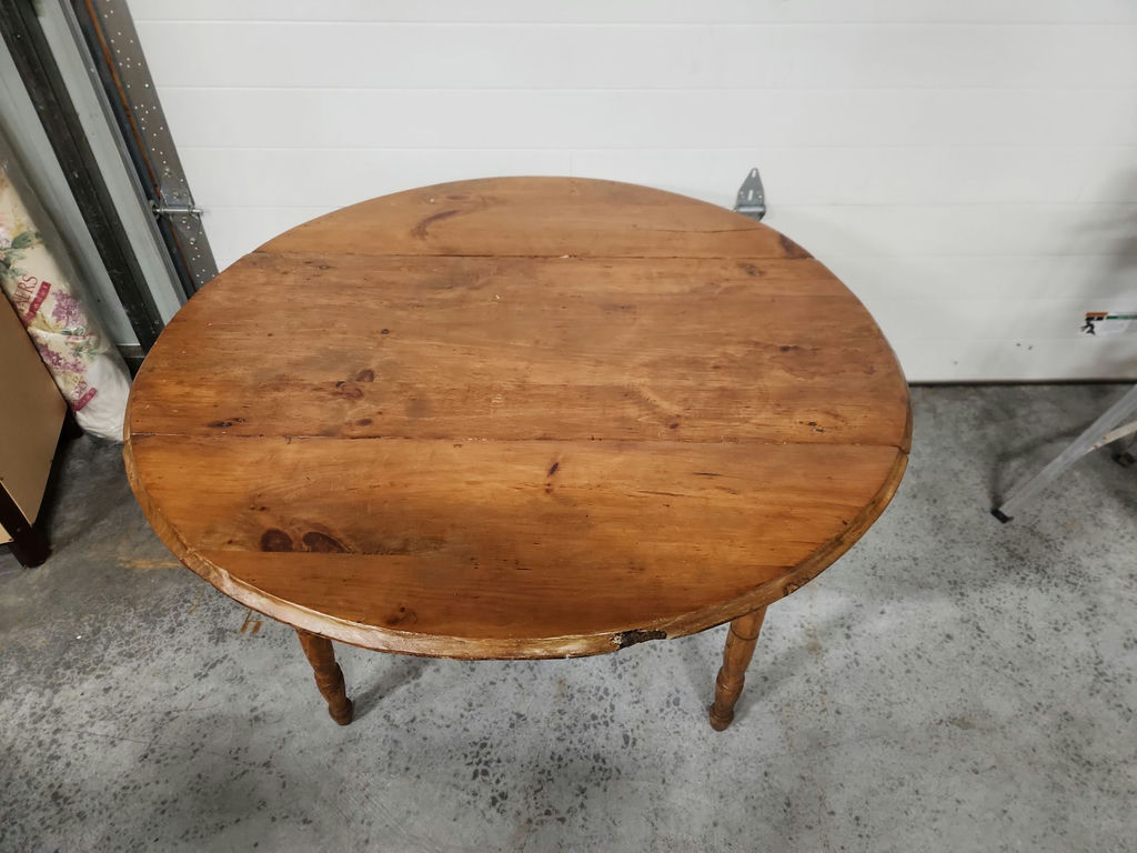 Early Pine Drop Leaf Table - image 8 of 23