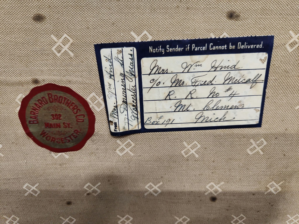 Vintage Barnard Brothers Steamer Trunk - image 10 of 14