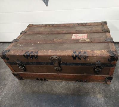 Vintage Barnard Brothers Steamer Trunk - Image 1 of 14