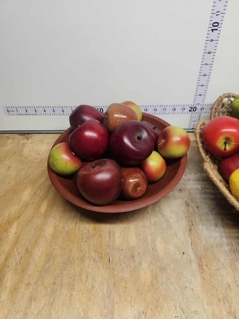 Faux Fruit Lot With Simon Pearce Bowl - image 2 of 11