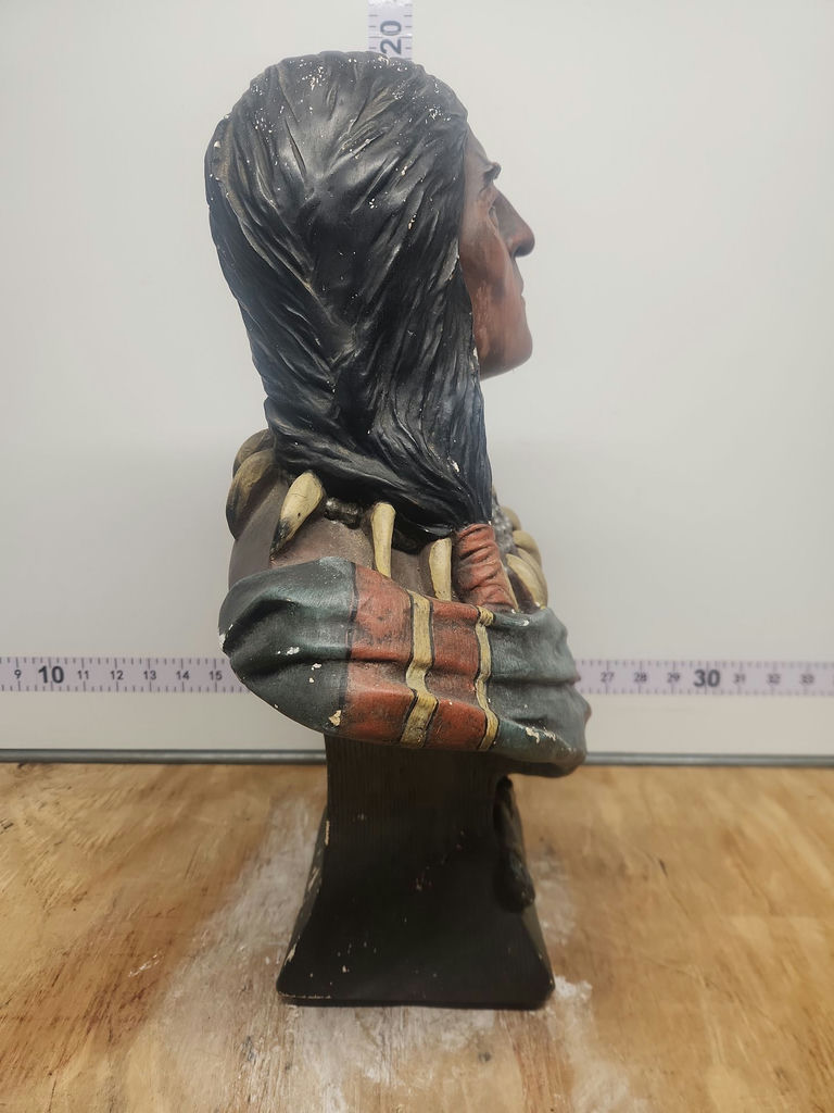 Tobacco Cigar Store Native American Bust - image 5 of 12
