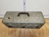 Vintage Galvanized Tackle Box - thumbnail 2 of 16