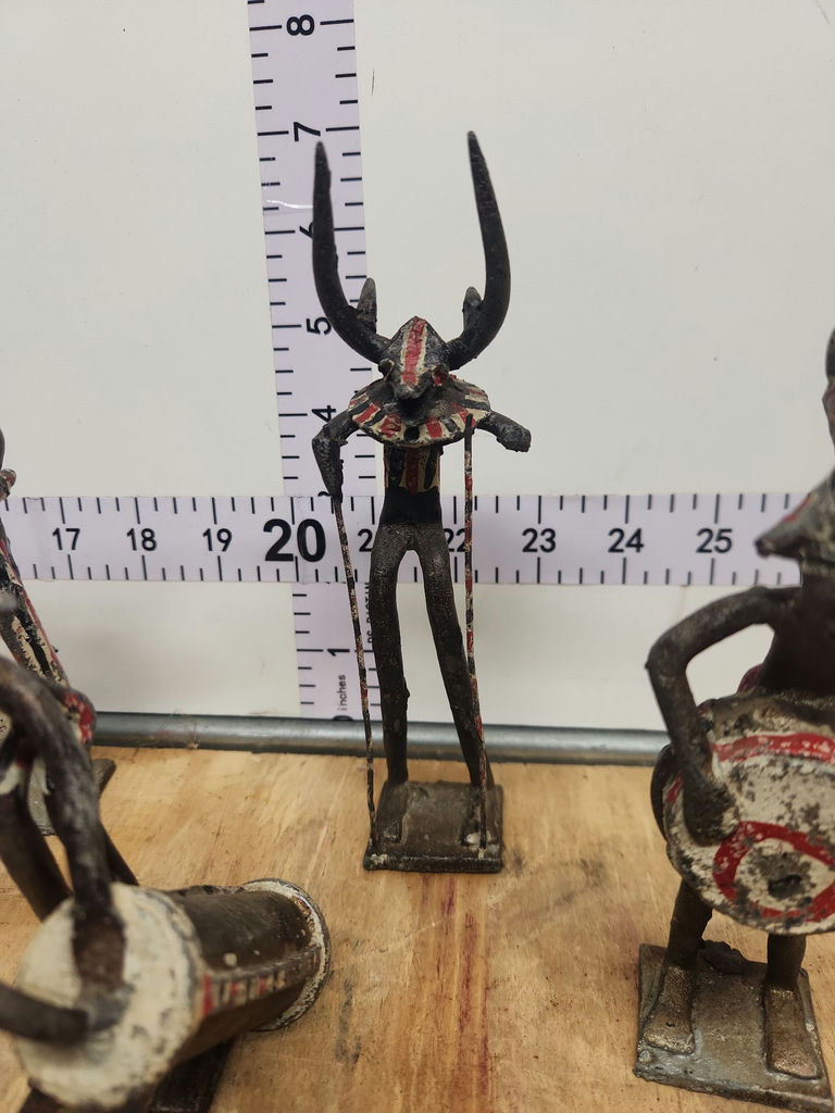 Vintage Ashanti Brass Figurines (set of 6) - image 3 of 13