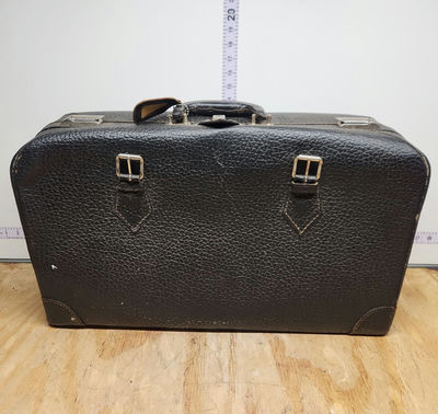 Vintage Christie Baggage Leather Suitcase - Image 1 of 12