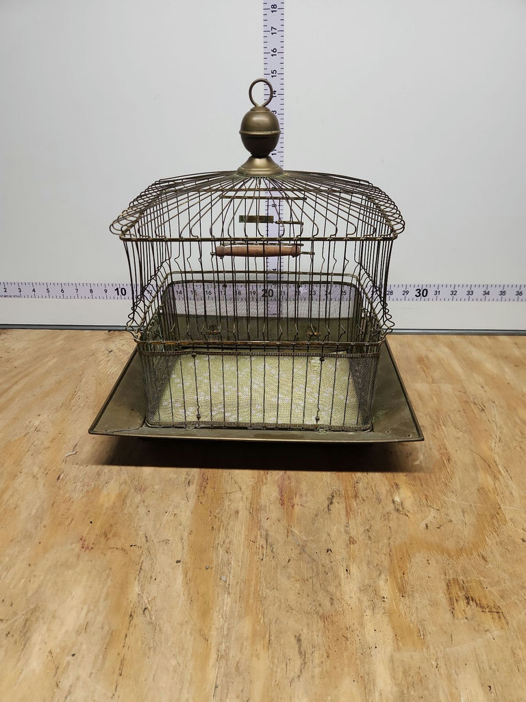 Vintage Hendryx Brass Bird Cage - image 8 of 15