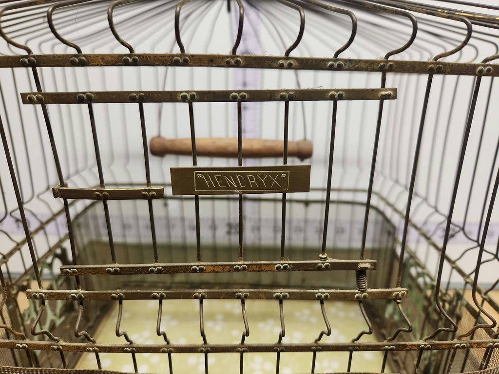 Vintage Hendryx Brass Bird Cage - image 2 of 15