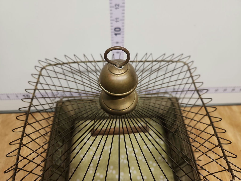 Vintage Hendryx Brass Bird Cage - image 5 of 15
