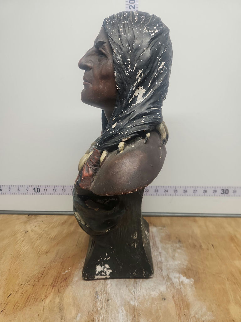 Tobacco Cigar Store Native American Bust - image 9 of 12