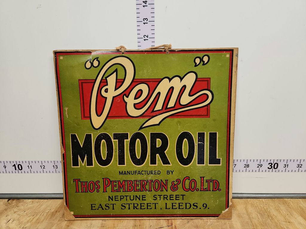 Pem Motor Oil Paper On Masonite - image 3 of 4