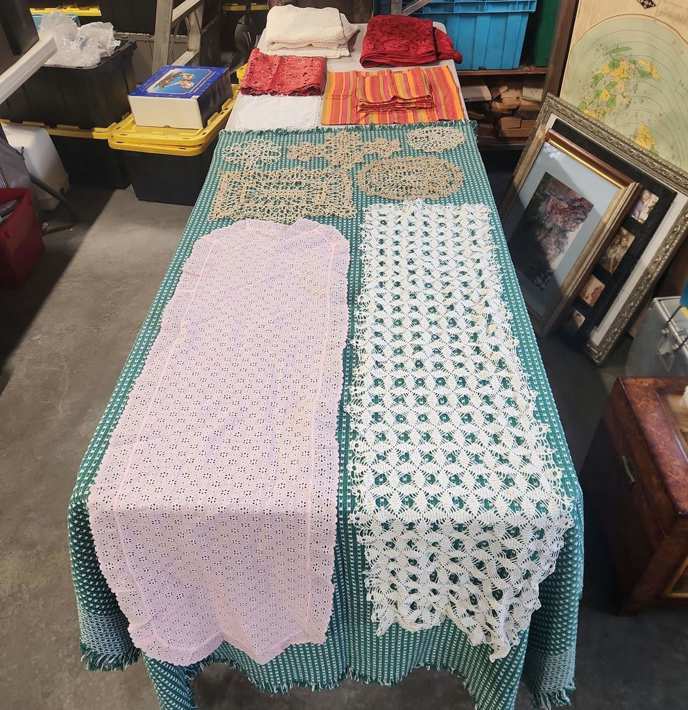 Linens & Doilies Lot - image 1 of 41