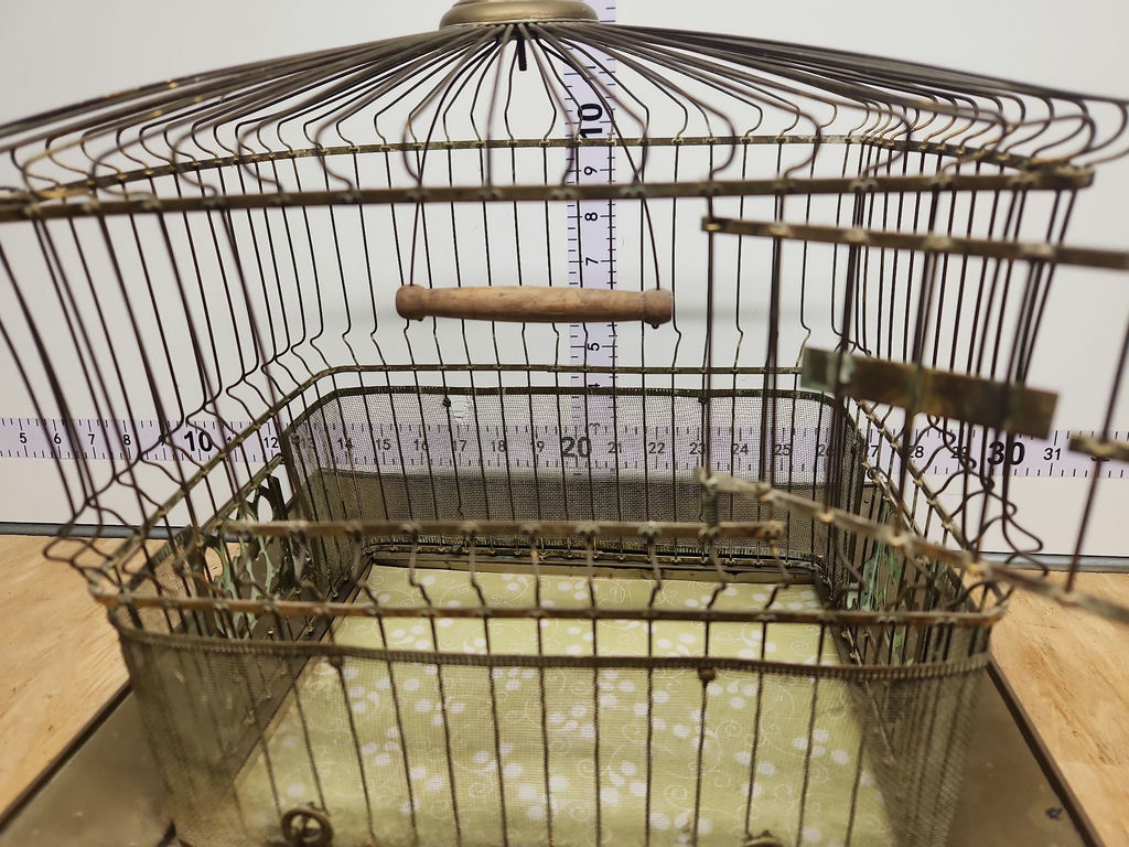 Vintage Hendryx Brass Bird Cage - image 4 of 15