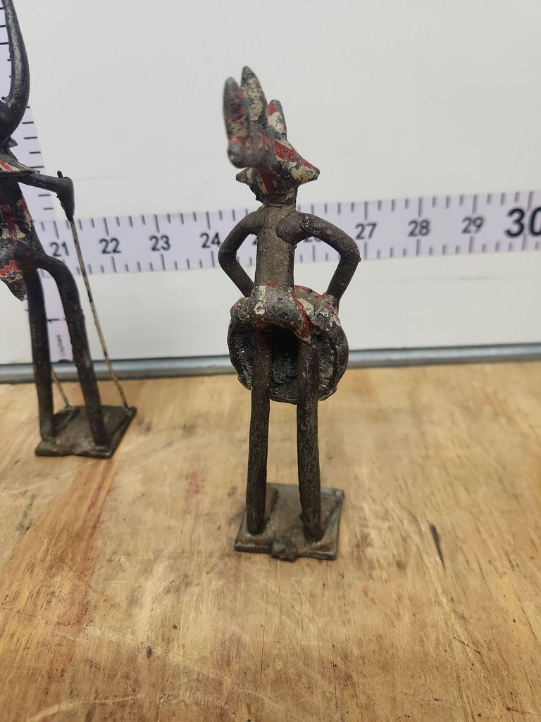 Vintage Ashanti Brass Figurines (set of 6) - image 8 of 13