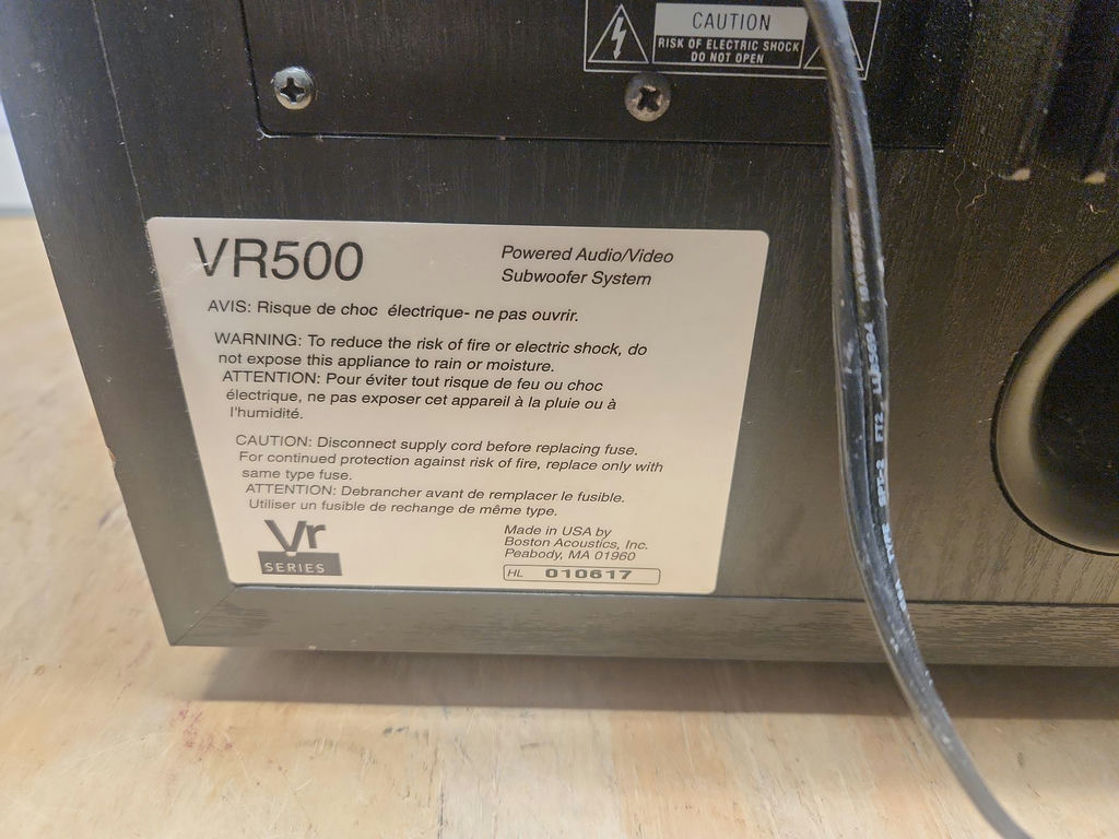 Bose VR500 Subwoofer - image 8 of 10