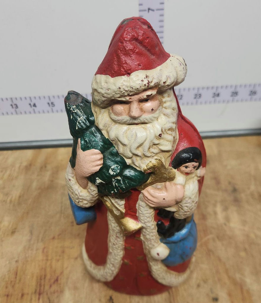 Cast Iron Santa Doorstop/Bank & Cast Iron Sleigh - image 7 of 14