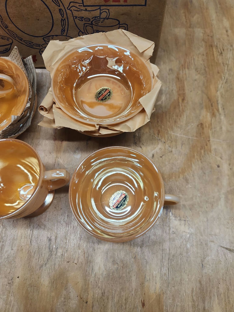 New In Box Anchor Hocking Fire King Peach Lustre - image 2 of 14