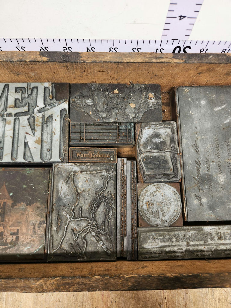 Vintage Letterpress Print Block Lot - image 13 of 14