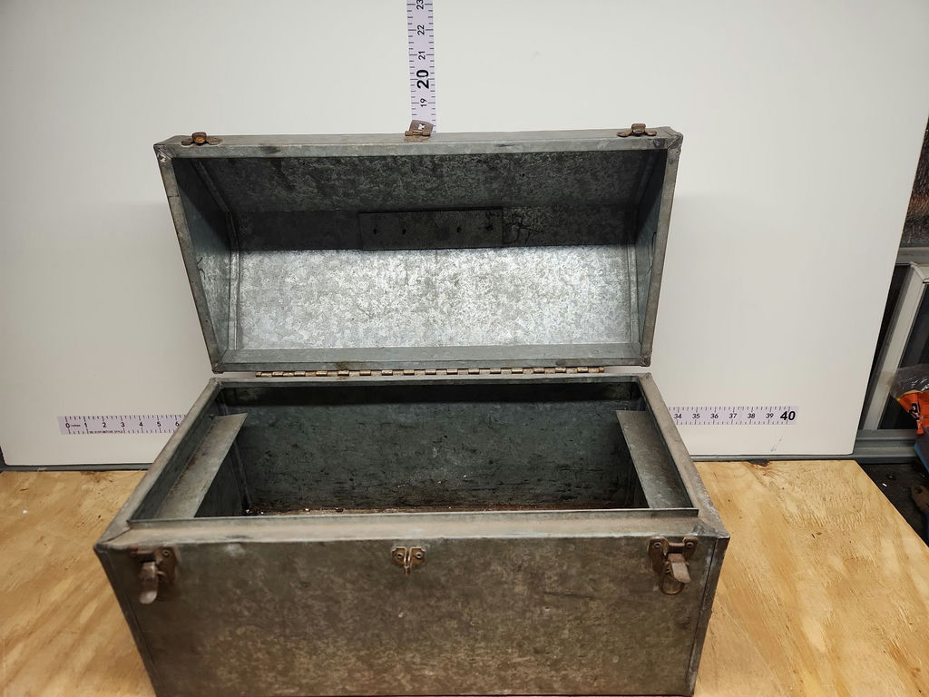 Vintage Galvanized Toolbox - image 6 of 13