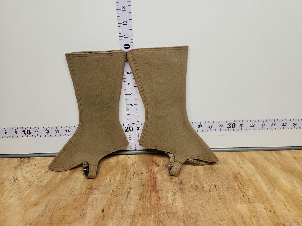 Vintage WW2 Wool Leggings Khaki Boot Covers, Spats, Gaiters - image 4 of 10