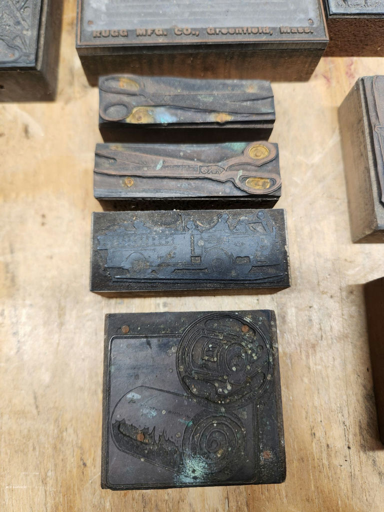 Letterpress Print Block Lot - image 3 of 15