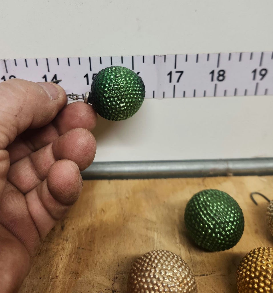 Vintage Japanese Feather Tree Glass Christmas Ornaments - image 2 of 10