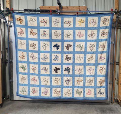 Patchwork Butterfly Quilt - Image 1 of 16