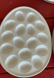 Vintage porcelain plates with floral rims, metal serving trays, egg tray, and ornate flatware set - thumbnail 4 of 13