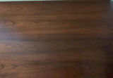 Dark Wood Office Desk with Center Keyboard Tray and Dual Pedestal Drawers - thumbnail 6 of 8