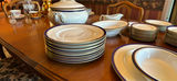 Howard, Royal Worcester, Blue-rim bone china dinnerware set with cups, saucers, and teapot - thumbnail 6 of 11