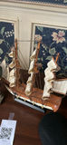 Pirate figurine and model sailing ship - thumbnail 2 of 3