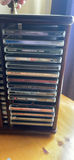 Wooden Cds storage cabinet with numerous tapes - thumbnail 3 of 4