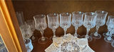 Crystal glassware collection with crocheted doilies - thumbnail 4 of 10