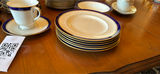 Howard, Royal Worcester, Blue-rim bone china dinnerware set with cups, saucers, and teapot - thumbnail 5 of 11